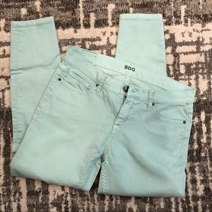 BDG Mid Rise TWIG GRAZER Ankle Jeans, Mint/28W 26L